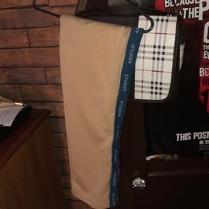 Stussy sweat pants XL tan and blue